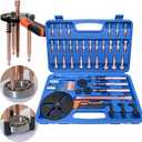 45 in1 Bearing Puller Set, Blind Bearing Puller Separator, 3 Jaw Gear Pulley Puller Kit, Inner Bearing Removal Tool with 9 Different Specifications of Pulling Heads, Special Storage Box