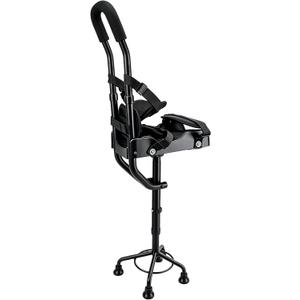 Hands Free Knee Crutch - Adjustable Aluminum Knee Crutches for Adults - Peg Leg Crutch with 4-Prong Stable Base, Hands Free Crutch for Men Women, Lightweight Mobility Aid