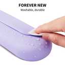 AGIKET 2 IN 1 Silicone Makeup Brush Holder with Beauty Make Up Sponge Holder Case：Soft Portable Cosmetic Face Brushes Holder with Upgrade Anti-Fall Out Magnetic Closure - Purple
