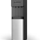 Euhomy Self-Cleaning Bottom Loading Water Dispenser, 3 Temperatures - Cold/Hot/Warm, with Child Lock, Display Light, Suitable for Apartments, Schools, Companies, Black