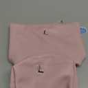 Women Gifts | Initial Makeup Bag Set for Girl Personalized Gifts for Bridesmaid Friend Graduation Teachers PU Leather Cosmetic Travel Toiletry Bag(Pink,L)