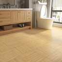 Livelynine 36-Planks 6x36 Vinyl Flooring Peel and Stick Floor Tile Wood Planks Bathroom Floor Tiles Waterproof Self Adhesive Laminate Wood Flooring Bamboo Floor Stickers Luxury Vinyl Plank Flooring