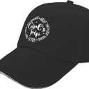 Girls Trip 2025 hat USA Cowboy hat AllBlack Custom hat Gifts for Women Hiking Cap (Black)