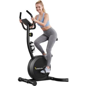 Exercise Bike Stationary Bikes for Home Adjustable Indoor Cycling Bike Magnetic Resistance Workout Bike Exercise Machine with Multi-Function Comfortable Seat, LCD Monitor, 264LBS Black