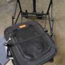 Dog Transporter with Wheels, Large Dog Trolley for Dogs and Cats, 18 kg, Rolling Pet Carriage with Large All-Terrain Wheels (Black)