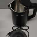 MEISON Electric Kettle, 1.7 L Double Wall Food Grade Stainless Steel Interior Water Boiler, Coffee Pot & Tea Kettle, Auto Shut-Off and Boil-Dry Protection, 1200W, (Black)