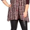 Avenue Women's Plus Size Tunic Harbor View PRT, Size 20
