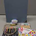 Vienrose DIY Scrapbook Photo Album Kit with Pens Tapes and Stickers 60 Pages Hardcover 8.5x11 Inches 3 Rings Removable Black Paper Scrapbooking for Lover Friends Kids Wedding Skyblue