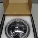 SUNPIE Halo 5-3/4 5.75 Inch Head light Motorcycle Compatible with Sportster XL883 XL1200 (Black)