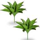 Artificial Agave Plants, UV Resistant Fake Agave Planters for Indoor and Outdoor Decorating Artificial Plants for Outdoors Fake Plants (2Pack, 12.6") Green