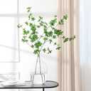 Floweroyal 3pcs Artificial Greenery Stems 43.3" Faux Branches for Vase Filler Fake Green Plants for Home Office Party Wedding Decoration