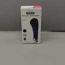 PRITECH Facial Cleansing Brush, Rechargeable Silicone Face Scrubber with Heat Massage End, Vibrating Exfoliator Scrubber for Deep Cleaning, Waterproof Face Brush for Women and Men, Black