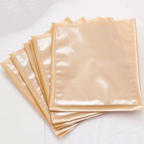 Kraft Paper Clear Front Paper Cookie Bags with Seal Heat-Sealable & Grease-Resistant, 5.1x7.5 Inches Bakery Bags with Window, Small Treat Bags Cookies Packaging Favor Bags (100 Pcs)