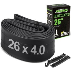 Heavy Duty 20x4.0, 26x4.0 Fat Tire Tube with Schrader Valve - Thick Butyl Rubber Bike Inner Tube for E-Bikes Mountain Bikes