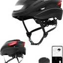 Lumos Ultra Smart Bike Helmet | Customizable Front and Back LED Lights with Turn Signals | Road Bicycle Helmets for Adults: Men, Women (M-L (21-1/4 to 24 / 54 to 61cm), Charcoal Black without MIPS)