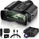 Rechargeable Night Vision Goggles with Anti-Glare Screen & Complete Accessories