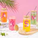 Birthday Gifts for Teen Girls, Monogrammed Initial Gifts for Teen Girls Birthday Christmas, Gift Basket for Women Teenager Girl Friend Bestie Sister, Teenager Girl Gift Personalized Glass Cup S