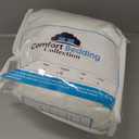 Magic Bed Skirt Queen Size 18 Inch Drop 100% Cotton Blend No Mattress Lifter Wrap Around Bed Skirt with Pleated Split Corners - Color White