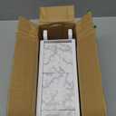 Kitchen Utensil holder for Countertop, Silverware Caddy,Marble White Cutlery Holder Utensils Organizer for Party Gatherings, Metal and Durable Design