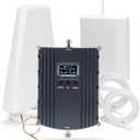Cell Phone Booster for Home & Office,Up to 5500Sq Ft,Cell Phone Signal Booster for Band 2/25 / 4/66 / 5/12 / 17/13 with All U.S. Carriers,Boosts 5G 4G LTE, FCC Approved Cell Booster