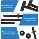 5 x 100PCS Nylon Universal Cable Tie Buckle - Grip Auto Zip Tie Buckles,Multipurpose Heavy Duty, Self-Locking Zip Tie with Pin & Button Design,UV-Resistant Fasteners for Car Repair