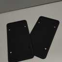 Rightcar Solutions Silicone License Plate Frame Rust Proof, Rattle Proof, Weather Proof Universal License Plate Holder for Front and Rear, Street Legal, No Obstruction - Black 2 Pack