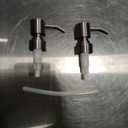 Soap Dispenser Pump Replacement 304 Stainless Steel for Regular Mouth Bottle for Standard 28/400 Thread Size Kitchen Bathroom Lotion Refill Dispenser 2 Pack(Brushed Nickel)