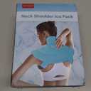 Comfytemp Ice Pack for Neck Shoulders Pain Relief with Straps, Reusable Gel Shoulder Ice Pack Wrap, Cold Compression Physical Therapy Recovery for Upper Back, Cervical Injuries (S)