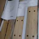 Fluted Nightstand with Charging Station, 19.7 inch Wide End Table with 2 Drawers, Modern Wood Bedside Table for Bedroom(Natural)