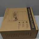 Vinyl Record Player with Speakers Vintage Turntable for Vinyls Records Belt-Driven Turn Table Support 3-Speed, Wireless Playback, Headphone, AUX-in, RCA Line LP Phonograph for Sound Enjoyment Black