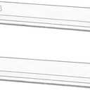 IEEK Nail Polish Rack Wall Mounted Shelf 2 Pack,Clear Kids Wall Bookshelf Acrylic Nail Polish Holder with Removable Anti-Slip End Inserts,2 Tiers Floating Polish Organizer Display 30 Bottles (Clear and Smooth)