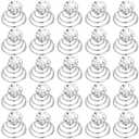 60 Pieces Rhinestone Crystal Twisters Spiral Set Twist Coil Bridal Rhinestone Gems Hair Pin Spiral Hair Pin Coil for Women Wedding Bridal Prom Party and Important Occasion with Clear Container(Silver)