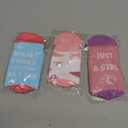 Hercicy 3 Pairs Dance Ballet Socks for Girls Kids Funny Cotton Crew Ballerina Socks Novelty Gifts for Dancer, Aged 6-10