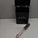 Metal Magnetic Lint Bin for Laundry Room, Wall Mounted Laundry Lint Bin with Lid & Lint Brush, Modern Farmhouse Laundry Room Decor (Pattern 1, Black)