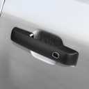 Exterior Door Handle Cover Compatible for Ford F150 2021 2022 2023 2024 Accessories Door Handle Protector Trim (with Key Hole and 2 Auto Sensor Holes, Matte Black)