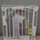 Baby Gate No Drilling, 29"-40" Auto Close Dog Gate Indoor for Doorways & Stairs, Pressure Mounted Adjustable Pet Gate, Easy Walk Through Child Gate for Children & Pets Stroller Friendly, White (29-40"Wide, 28"Tall)