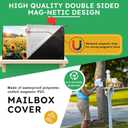 Sunflower Welcome Mailbox Cover Magnetic Standard Size 21x18 Inch Wooden Background Floral Letter Box Cover for Outdoor Garden Yard Decor