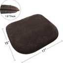 Brown Chairs Cushions for Dining Chairs 6 Pack Non Slip Foam Kitchen Seat Cushions Washable Soft Thick Patio Pads Large Wooden Metal Tapered Chair Cushions,17" x 15", 17*15in