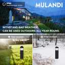 LED Landscape Bollard Pathway Light, 2W, DC 12V Low Voltage Path Lighting Outdoor Waterproof, Die-Casted Aluminum Housing for Garden Light, 3000K Warm White Pack of 4