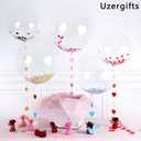 Bobo Balloons 25 Packs, 24 Inch Helium Style Transparent Bubble Bobo Balloons for LED Light Up Balloon, Gifts for Christmas,Wedding,Birthday Party Decorations (LED String Not Included) (25 PCS)
