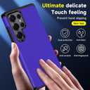 6 x for Samsung Galaxy S25 Ultra Phone case with Tempered Glass Screen Protector+Camera Lens Protector,for Samsungs S25 Ultra Phone case,Silicone Durable Armor for Samsung Galaxy S25 Ultra case (Metallic Blue)