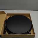 Chicken Water Heater-11in Large 110Watt Heated Poultry Waterer Base for 5 Gallon,with Thermostat and 9.8ft Power Cord (1PACK, Black)