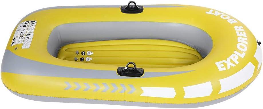 Dilwe Inflatable Boat, PVC 2 Person Inflatable Kayak Canoe for Outdoor Drifting Fishing Traveling