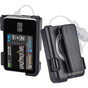 Tslim x2 Pump Case with 360 Rotatable Clip, Compatible with t:Slim, t:Slim G4 (Black)