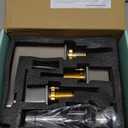 FORIOUS Brushed Nickel Bathroom Faucets 3 Hole, Stainless Steel 2 Handle Square 8 in Widespread Bathroom Sink Faucet Brushed Nickel 3 Hole with Metal Pop Up Drain, CUPC Water Hoses