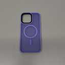 CANSHN Magnetic Compatible with iPhone 14 Pro Max Case [Translucent Matte] [Compatible with Magsafe] Slim Thin Shockproof Protective Bumper Cover Phone Case 6.7 Inch - Light Purple