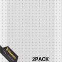 Plastic Office Chair Mat for Carpeted Floors, Heavy Duty Floor Mat,Eco-Friendly Series Studded Carpet Desk Chair Mats-36'' x 48'' (36 inches X 48 inches x 2 pc- NO Lip)