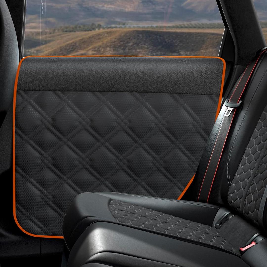 Door Protector From Dog Scratching 20% Larger Designed for ,     , 2 Packs [Left + Right] Thickened Waterproof Dog Car Door Protector (Fit for Sedan/Family Car/Small SUV, BLACK)