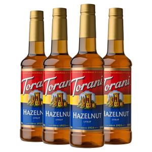 Torani Syrup, Hazelnut, 25.4 Ounces (Pack of 4) (EXP 11/06/27)