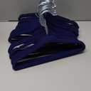 Toddler Hangers,50 Pack 11 Inch,Velvet Baby Hangers Slim & Space-Saving,Baby Clothes Hangers with 360 Swivel Hook,Heavy Duty Felt Hanger for Childrens Coats, Pants,and Dress (Dark Blue)